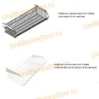 Торговый стеллаж с корзиной 2350*500*1000 - uralbiznesstroi.ru – Волгоград