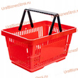 Корзина-пластик (20л) с 2-я ручк, цвет-красный - uralbiznesstroi.ru – Волгоград