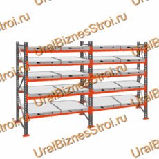 Стеллаж с выкатными платформами  2500*3600*1050 5 яруса 20 платформ - uralbiznesstroi.ru – Волгоград