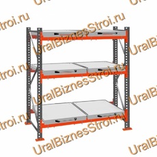Стеллаж с выкатными платформами  2000*1800*1050 3 яруса 6 платформ - uralbiznesstroi.ru – Волгоград