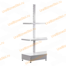 Торговые торцевые стеллажи 1450*500 3 полки - uralbiznesstroi.ru – Волгоград