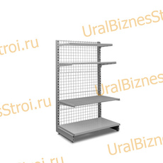 Торговый пристенный стеллаж сеткой 1950*400*1000 4 полки - uralbiznesstroi.ru – Волгоград