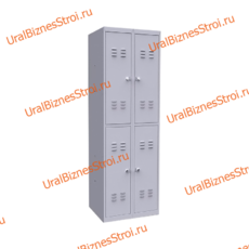 Шкаф гардеробный 4 секционный 4 двери 1850*500*800 S-0,8мм - uralbiznesstroi.ru – Волгоград