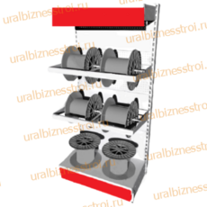 Торговый стеллаж для кабеля 1950*500*900 16 катушек - uralbiznesstroi.ru – Волгоград