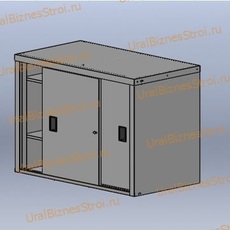 Шкаф архивный малый купе 925*1500*450 двухсекционный 2 раздвижные двери - uralbiznesstroi.ru – Волгоград