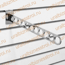 F 106 Кронштейн наклонный с 11-ю отверстиями, 400 мм., хром - uralbiznesstroi.ru – Волгоград