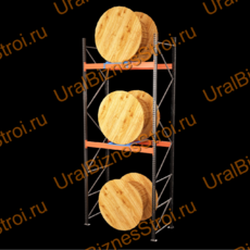 Паллетный стеллаж для катушек 3500*1050*2700 2 яруса 1210 кг на ярус - uralbiznesstroi.ru – Волгоград