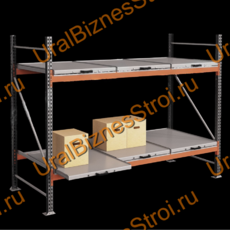Стеллаж с выкатными платформами  2000*2700*1050 2 яруса 6 платформ - uralbiznesstroi.ru – Волгоград