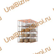 Стеллаж набивной паллетный (7000х4540х6000 мм), 3 линии, 4 яруса - uralbiznesstroi.ru – Волгоград