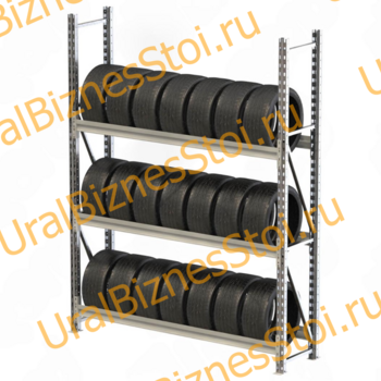 Стеллаж для колес, шин и дисков 2040x2000x400 мм - uralbiznesstroi.ru – Волгоград