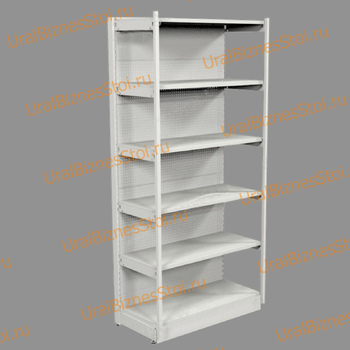 Торговый пристенный стеллаж с передней стойкой 1950*400*1000 6 полок - uralbiznesstroi.ru – Волгоград