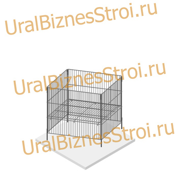 Корзина для распродаж усиленная, с регулируемым донышком 750х750х800 - uralbiznesstroi.ru – Волгоград