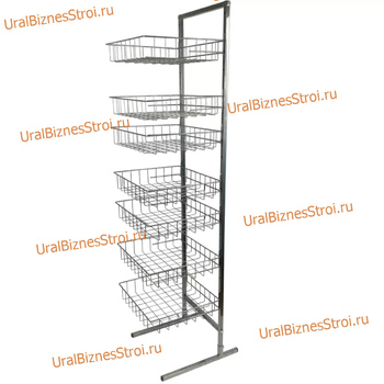 Стойка прикассовая 1800х800х450 , 7 корзин - uralbiznesstroi.ru – Волгоград