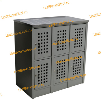  Шкаф сумочный разборный 915х500х970 (ШхГхВ) 6-ячеечный (стол-тумба из нержавайки) S-0,6мм - uralbiznesstroi.ru – Волгоград