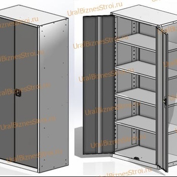Шкаф архивный 1850*1000*500 2-дверный - uralbiznesstroi.ru – Волгоград