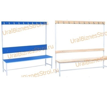 Скамья гардеробная 1стороння 450(1650)*375*2000 - uralbiznesstroi.ru – Волгоград