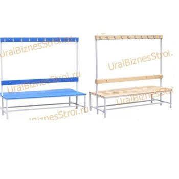 Скамья гардеробная 2стороння 450(1650)*700*2000 - uralbiznesstroi.ru – Волгоград
