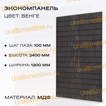Экономпанель 1200*2400 венге (вертикально) - uralbiznesstroi.ru – Волгоград