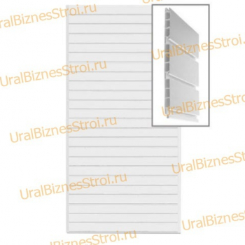 Экономпанель 1200*2400 РР пластик белая (вертикально) - uralbiznesstroi.ru – Волгоград