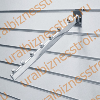 F 111 Наклонный кронштейн с 7 шариками хром L=400мм - uralbiznesstroi.ru – Волгоград