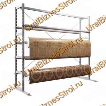 Стеллаж для линолеума 2000*3420*800 на 8 валов двухсторонний - uralbiznesstroi.ru – Волгоград