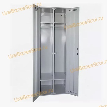 Шкаф гардеробный двухсекционный (Две двери) 1850*500*500 S-0,7мм - uralbiznesstroi.ru – Волгоград