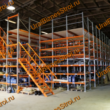 Мезонинный стеллаж 60м*32м 3 этажа 5760 м2 - uralbiznesstroi.ru – Волгоград